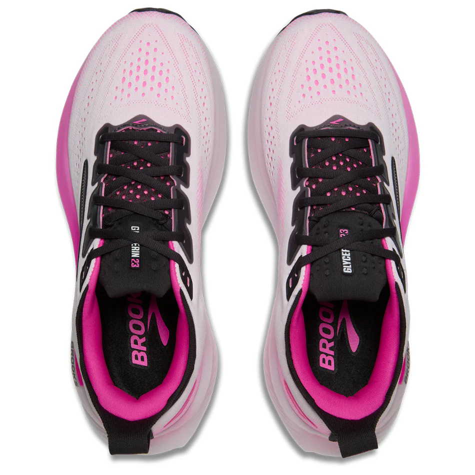 Brooks Women's Glycerin 23 Running Shoes in White/Phantom/Cyber Pink SS26 - Image 2