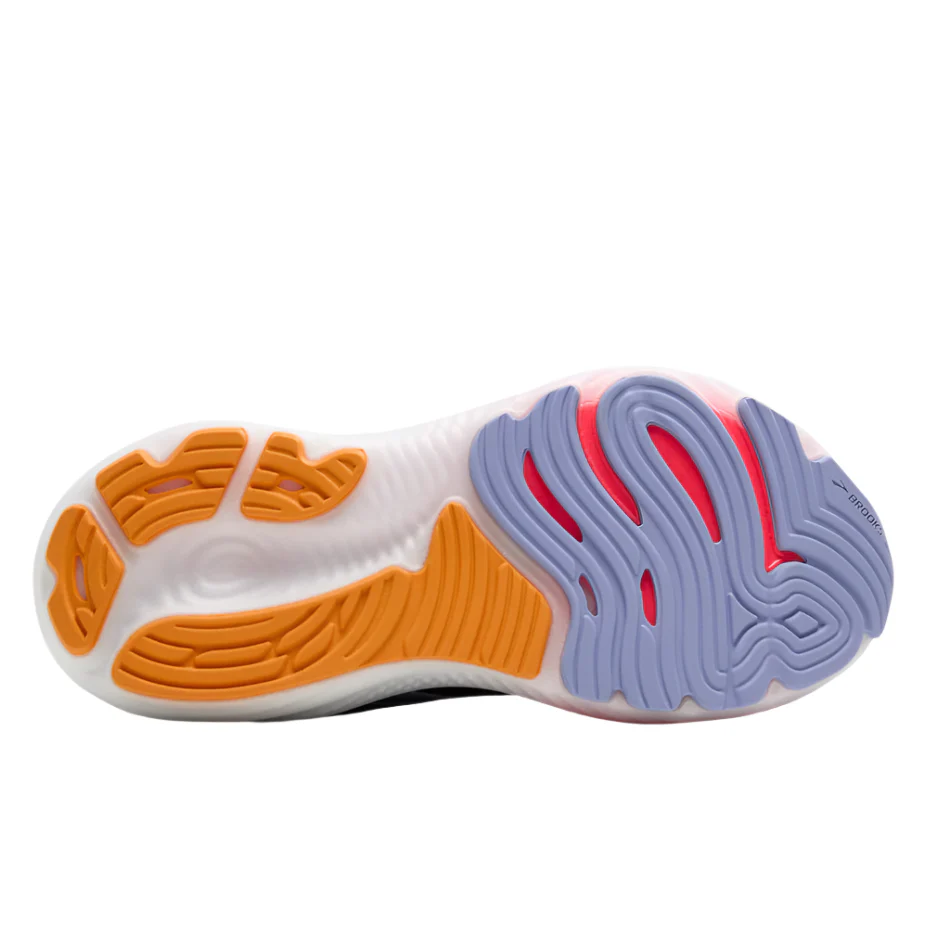 Brooks Women's Glycerin GTS 22 Running Shoes in Black/Blue Heron/Orange AW25 - Image 4