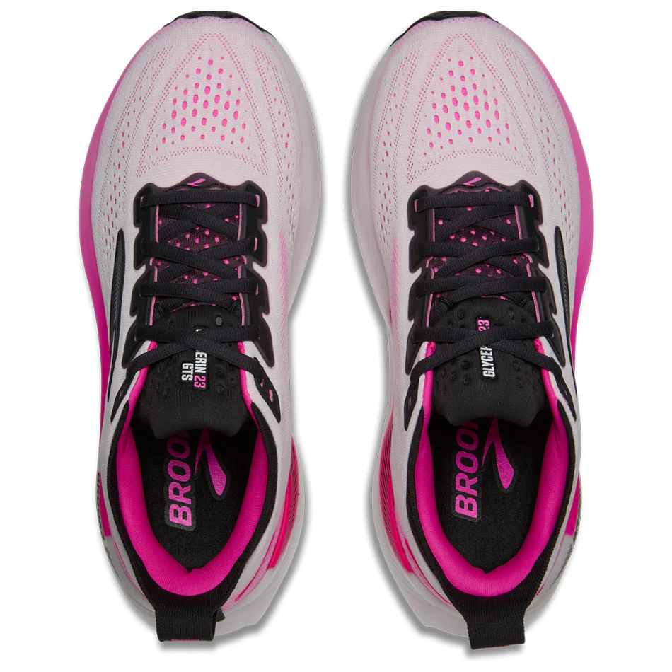 Brooks Women's Glycerin GTS 23 Running Shoes in White/Phantom/Cyber Pink SS26 - Image 3