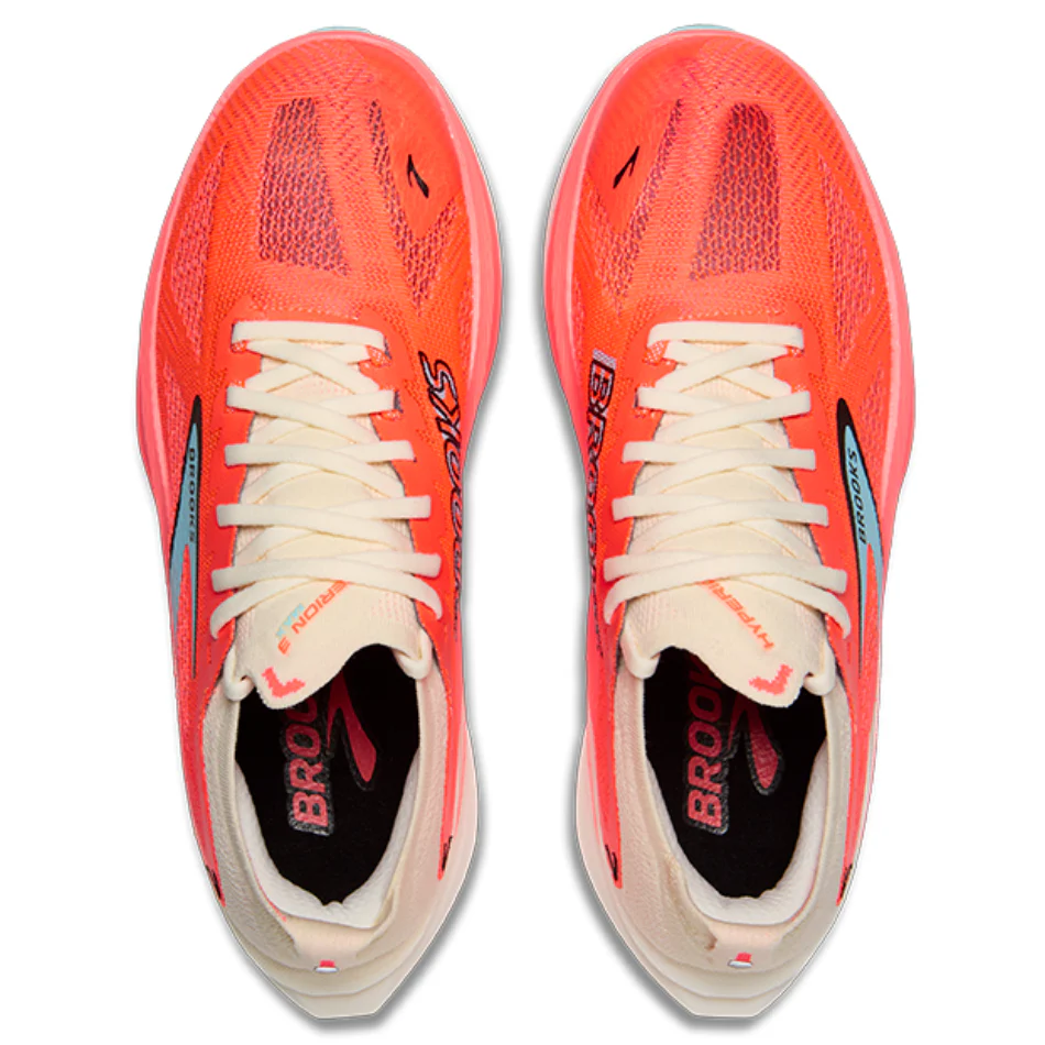 Brooks Women's Hyperion Max 3 Running Shoes in Coconut/Fiery Coral/Atomizer AW25 - Image 2