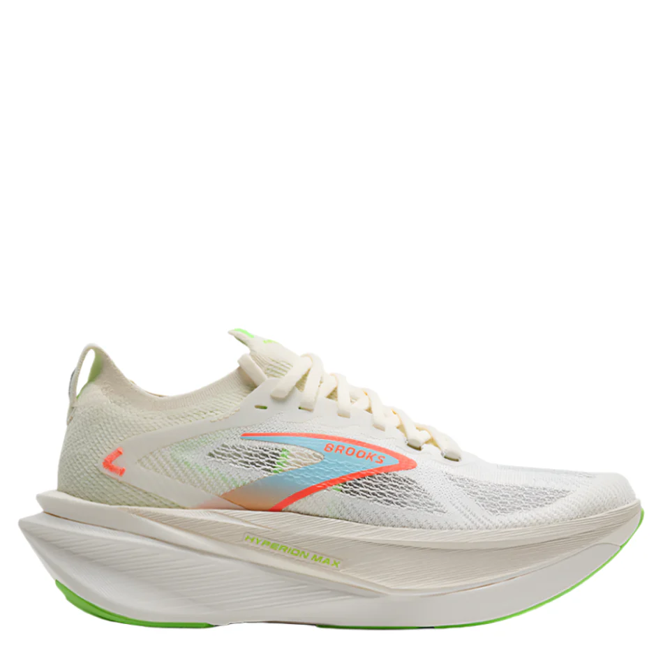 Brooks Women's Hyperion Max 3 Running Shoes in Coconut/Green Gecko/Pink Clay AW25