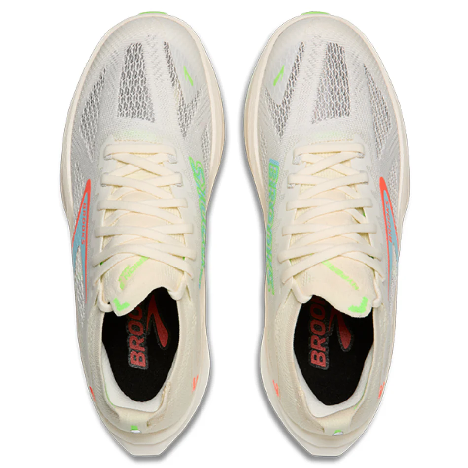 Brooks Women's Hyperion Max 3 Running Shoes in Coconut/Green Gecko/Pink Clay AW25 - Image 2