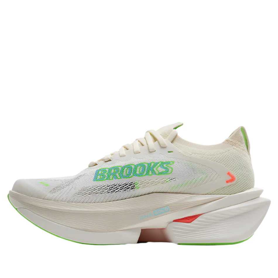 Brooks Women's Hyperion Max 3 Running Shoes in Coconut/Green Gecko/Pink Clay AW25 - Image 5