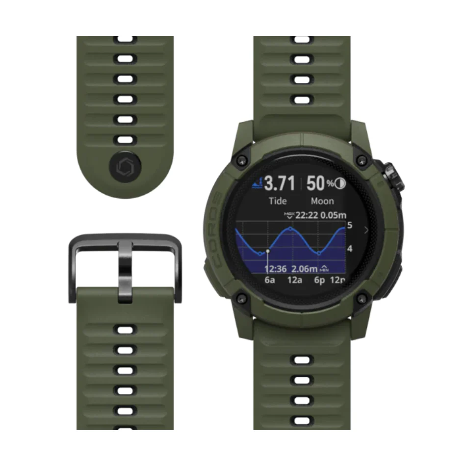 Coros Unisex Nomad Outdoor Adventure Watch in Green AW25 - Image 2