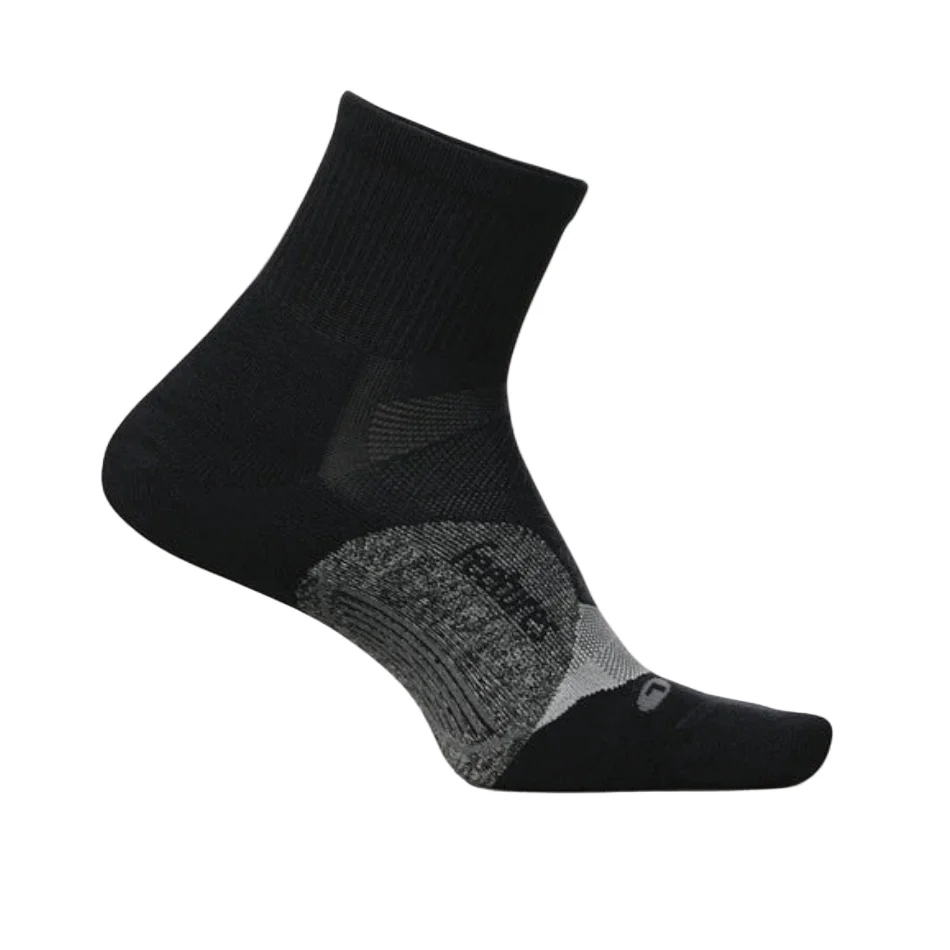 Feetures Elite Light Cushion Quarter Sock in Black AW25 - Image 2