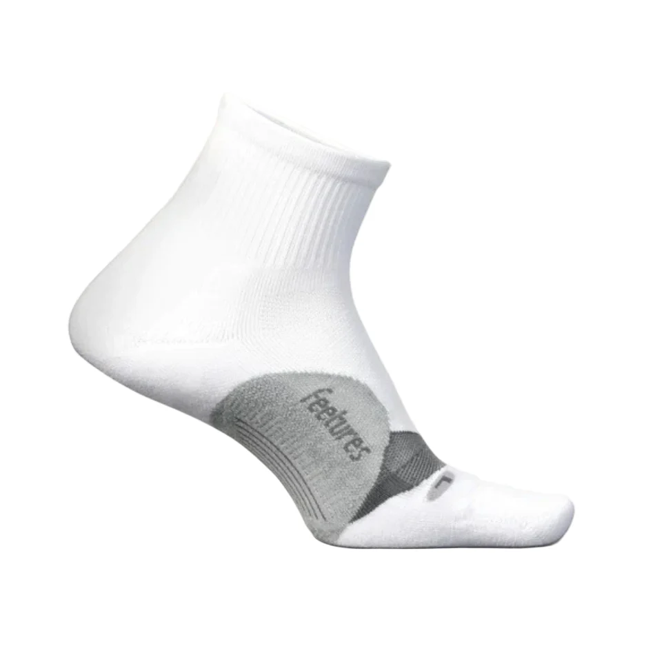 Feetures Elite Light Cushion Quarter Sock in White AW25 - Image 2