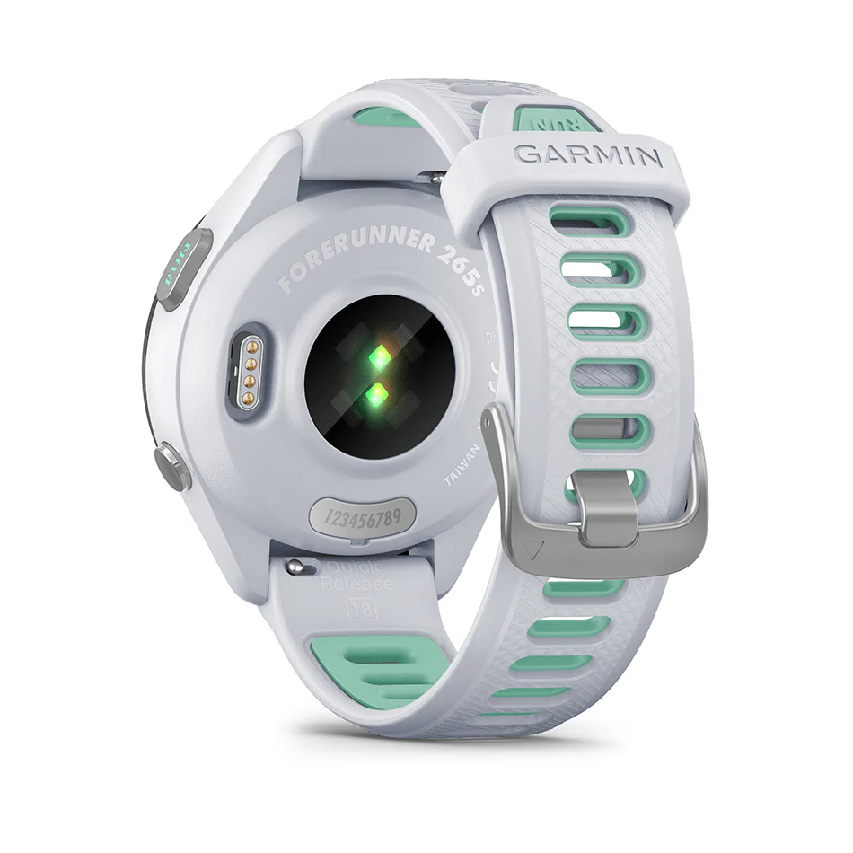 Garmin Unisex Forerunner 265S Music Running Watch in White - Image 3