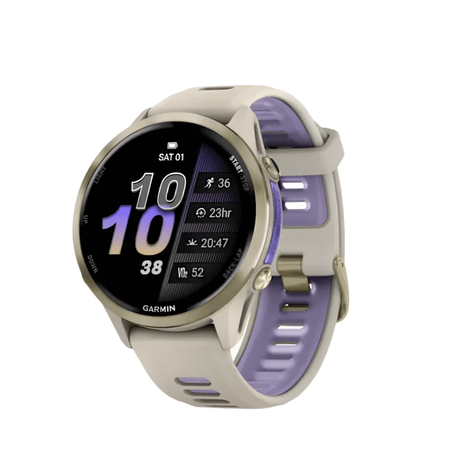 Garmin Unisex Forerunner 970 GPS Running Watch in French Gray/Indigo