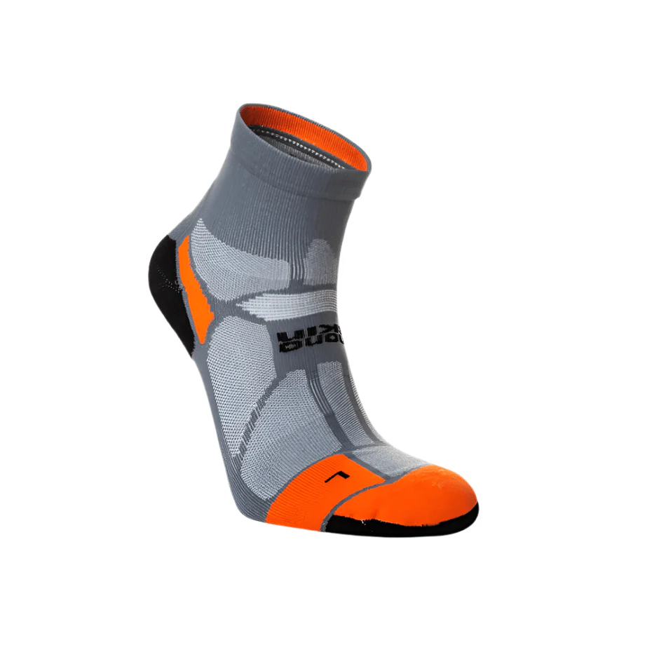 Hilly Marathon Fresh Anklet Min Running Socks in Granite/Orange SS25 - Image 3