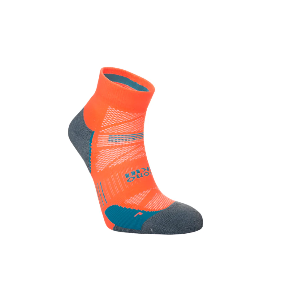 Hilly Supreme Anklet Med Running Socks in Neon Candy/Grey Marl SS25 - Image 3