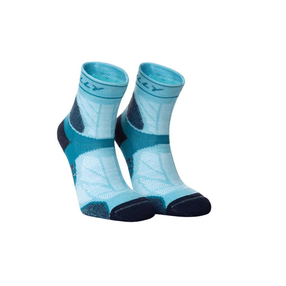Hilly Trail Anklet Max Running Socks in Peppermint/Teal SS25 - Image 2