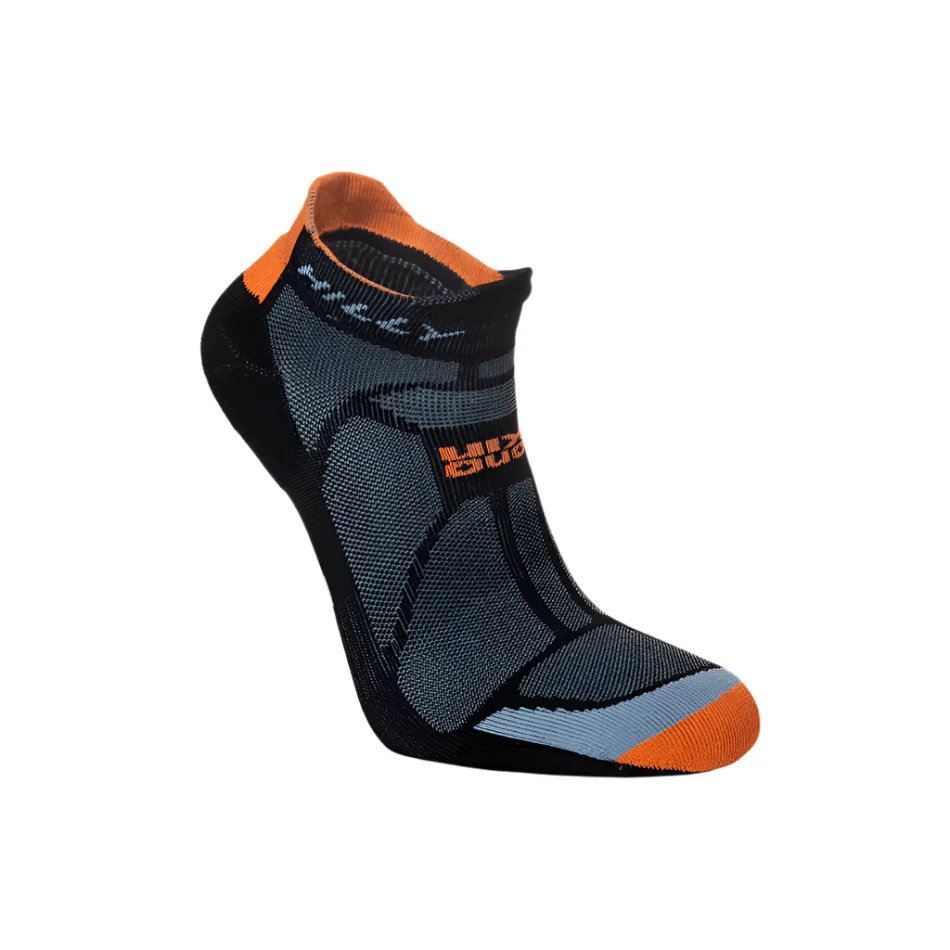 Hilly Marathon Fresh Socklet Min Running Socks in Black/Orange SS25