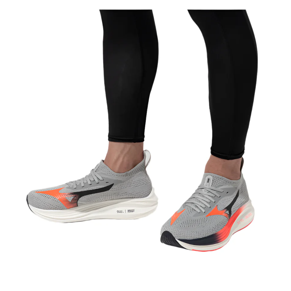Mizuno Men's Neo Zen Running Shoes in Harbour Mist/Fiery Coral 2/Baritone Blue AW25 - Image 2