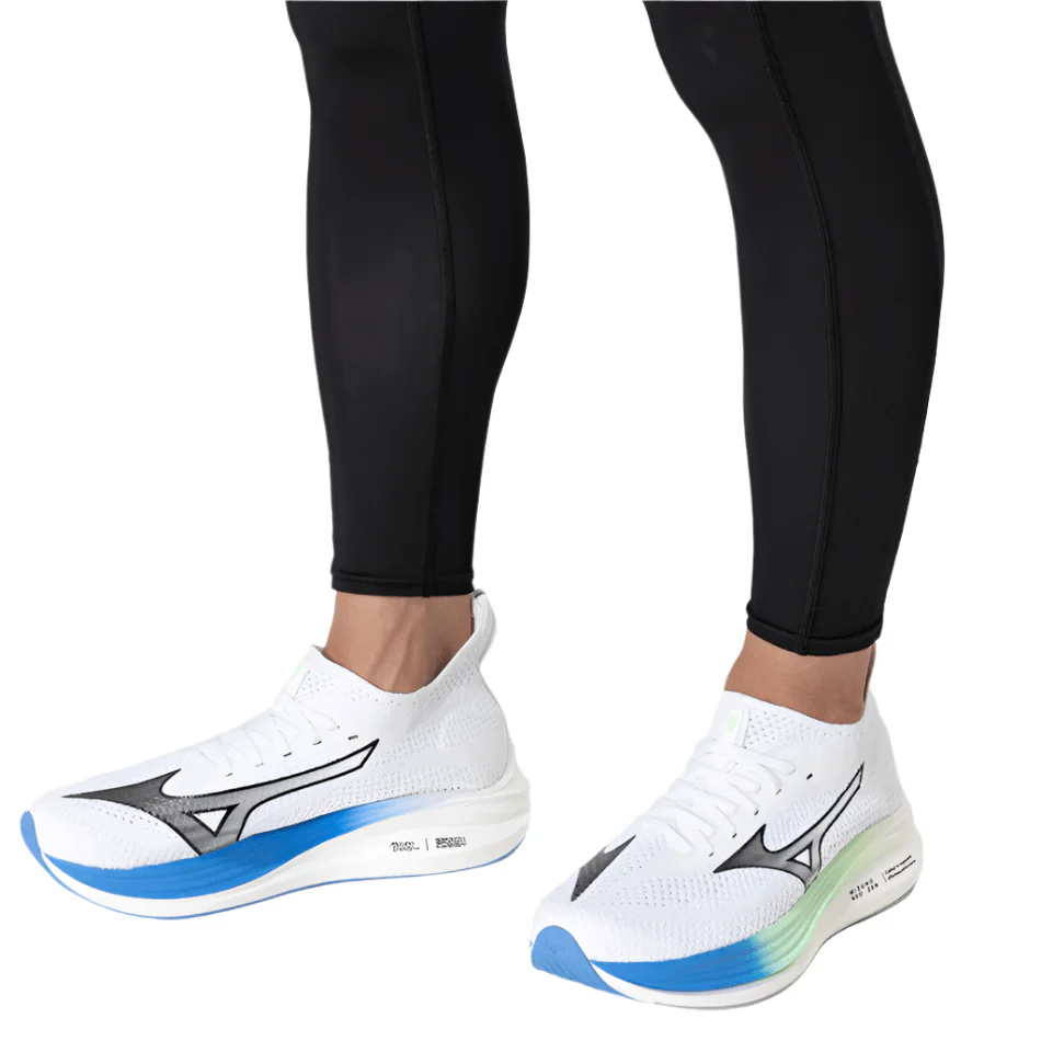 Mizuno Men's Neo Zen Running Shoes in White/Black/Frontier Blue SS25 - Image 4