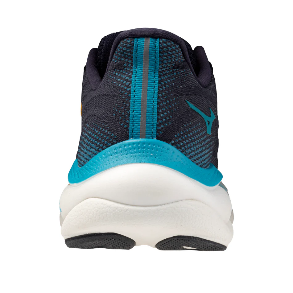 Mizuno Men's Wave Sky 9 Running Shoes in Baritone Blue/Citrus/Capri Breeze AW25 - Image 5