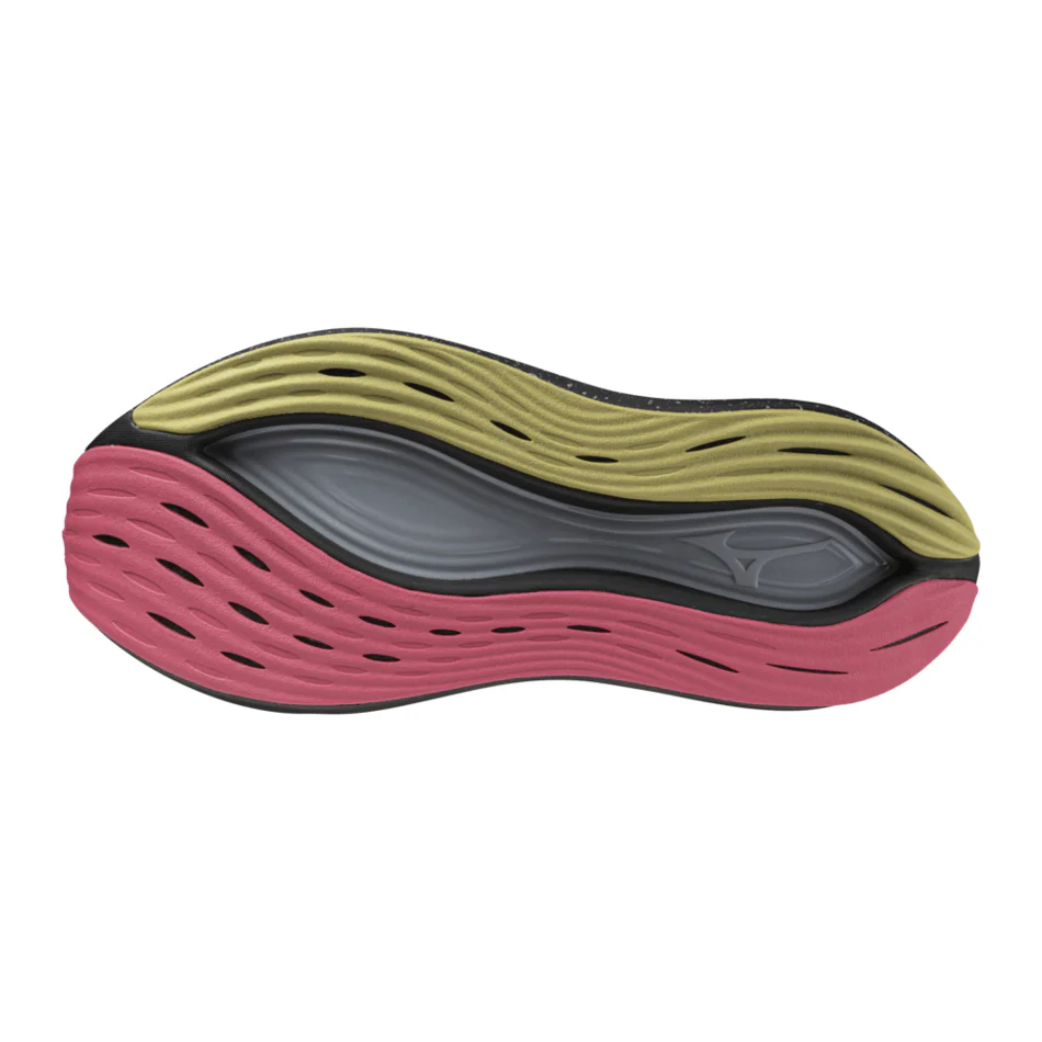 Mizuno Unisex Neo Vista Running Shoes in Black Silver/Pink Tetra AW24 - Image 4
