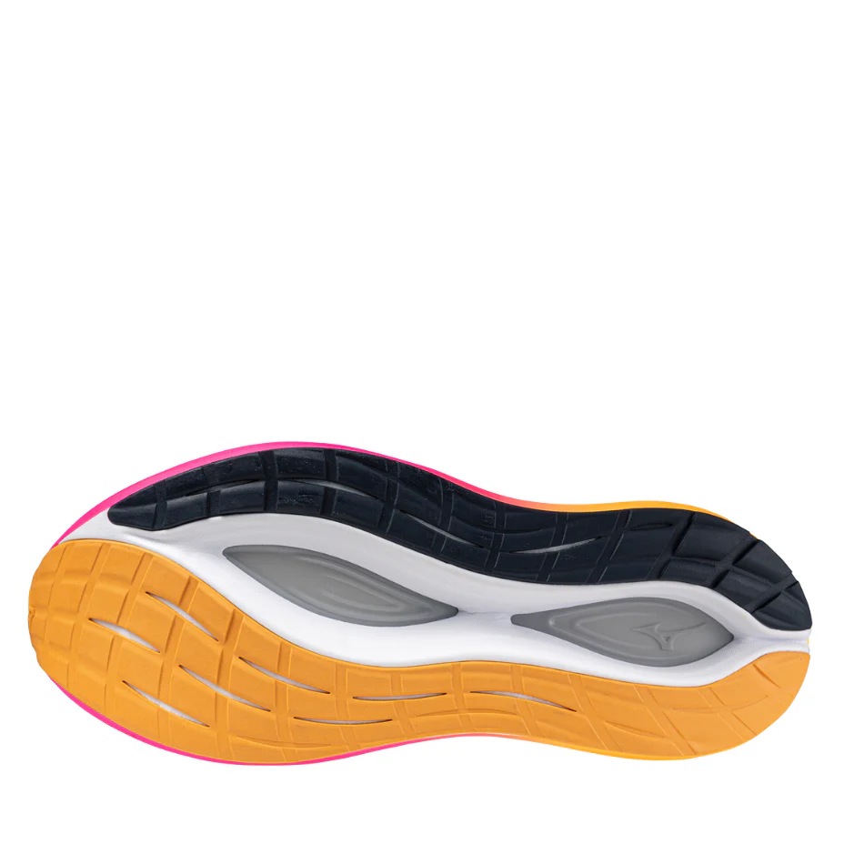Mizuno Unisex Neo Vista 2 Running Shoes in White/White/Pink Tetra AW25 - Image 6