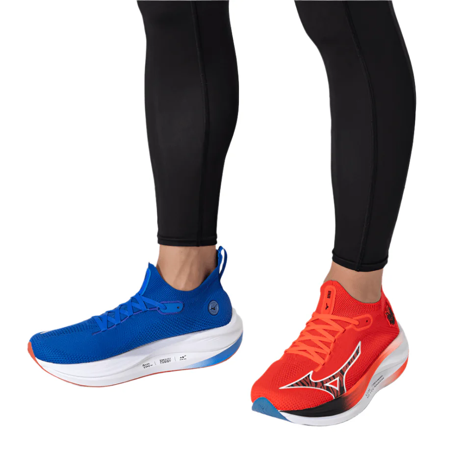 Mizuno Unisex Neo Vista Running Shoes in Oni Demon Mizuno Ignition Red/Black/Baseball Blue SS25 - Image 6