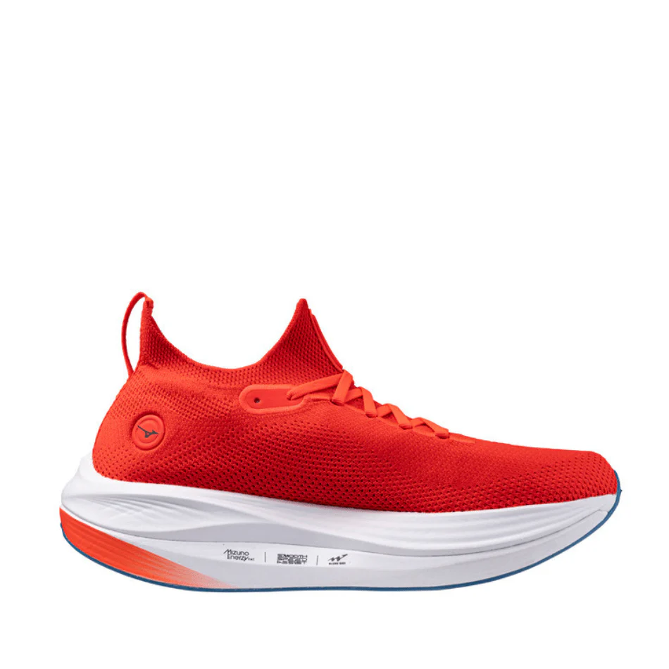Mizuno Unisex Neo Vista Running Shoes in Oni Demon Mizuno Ignition Red/Black/Baseball Blue SS25 - Image 7