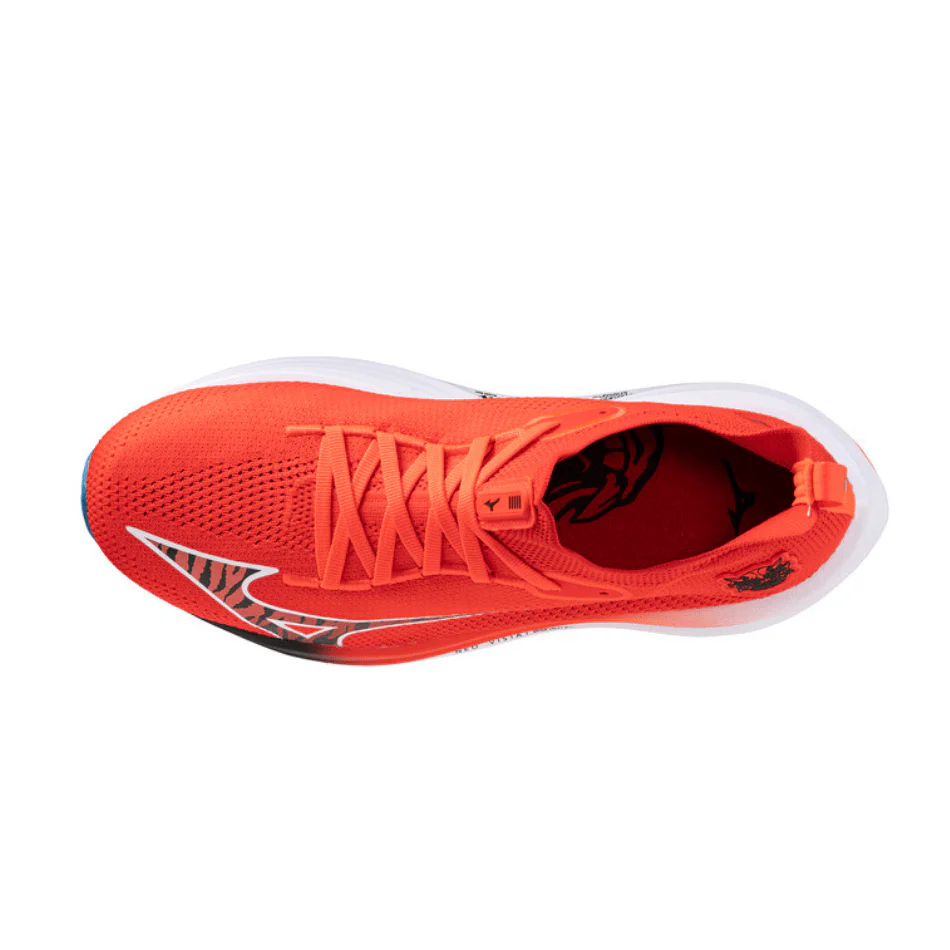 Mizuno Unisex Neo Vista Running Shoes in Oni Demon Mizuno Ignition Red/Black/Baseball Blue SS25 - Image 9