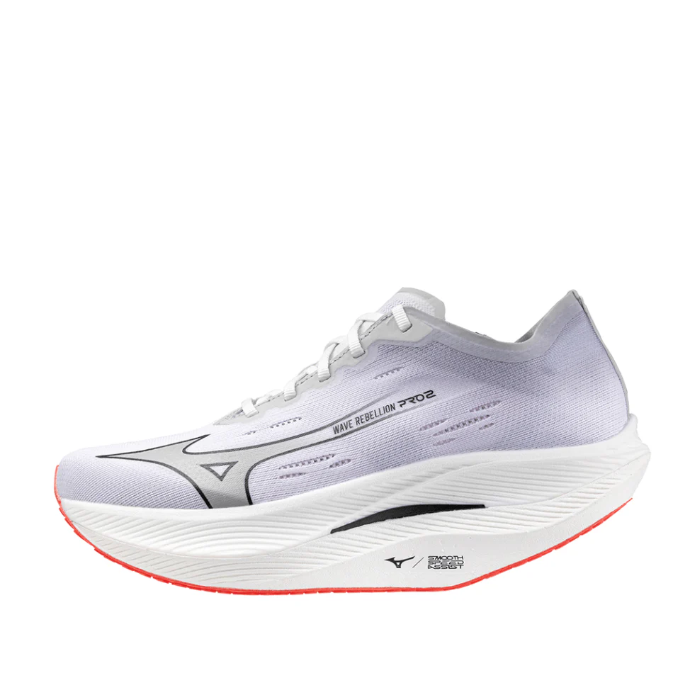 Mizuno Women's Wave Rebellion Pro 2 Running Shoes in White/Harbor Mist/Cayenne SS24 - Image 3