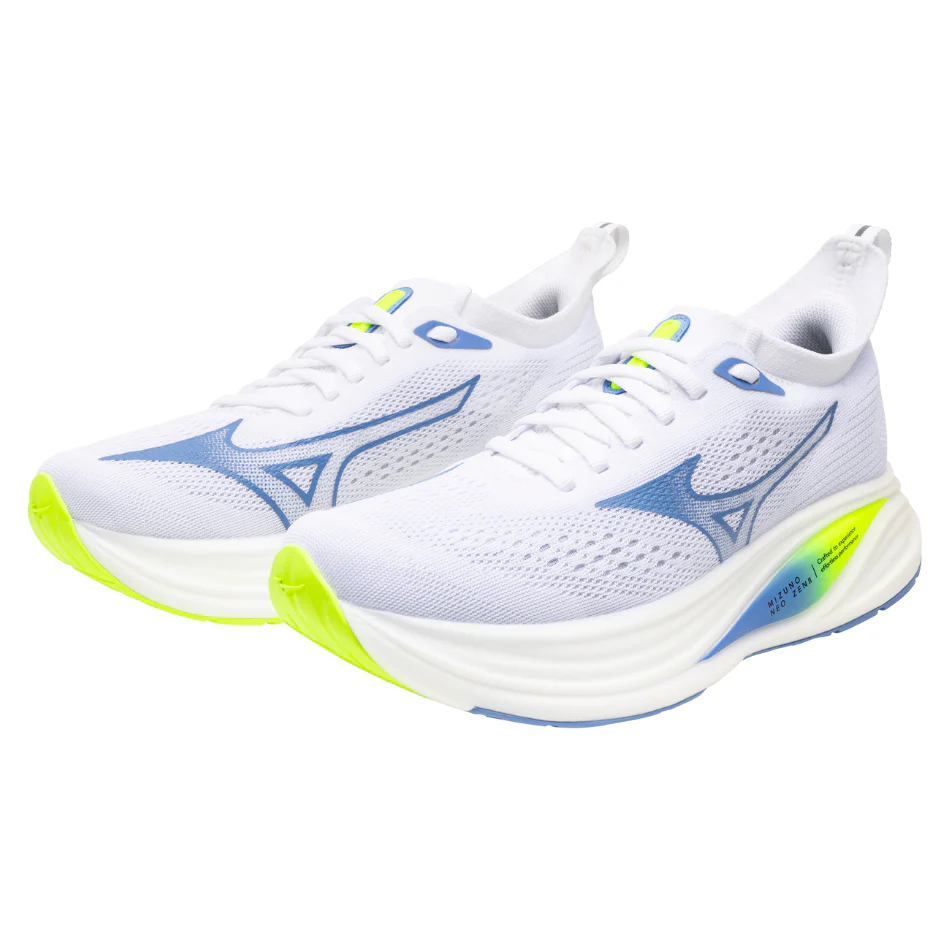 Mizuno Women's Neo Zen 2 Running Shoes in White/Utramarine/Lightening Yellow SS26 - Image 3
