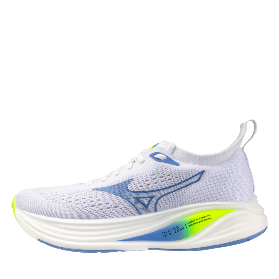 Mizuno Women's Neo Zen 2 Running Shoes in White/Utramarine/Lightening Yellow SS26 - Image 6