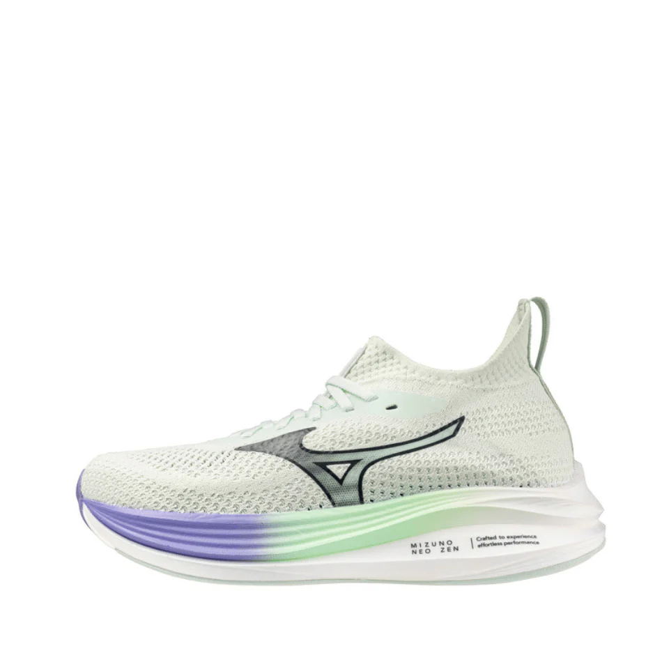 Mizuno Women's Neo Zen Running Shoes in Hint of Mint/India Ink/Paisley Purple SS25 - Image 6