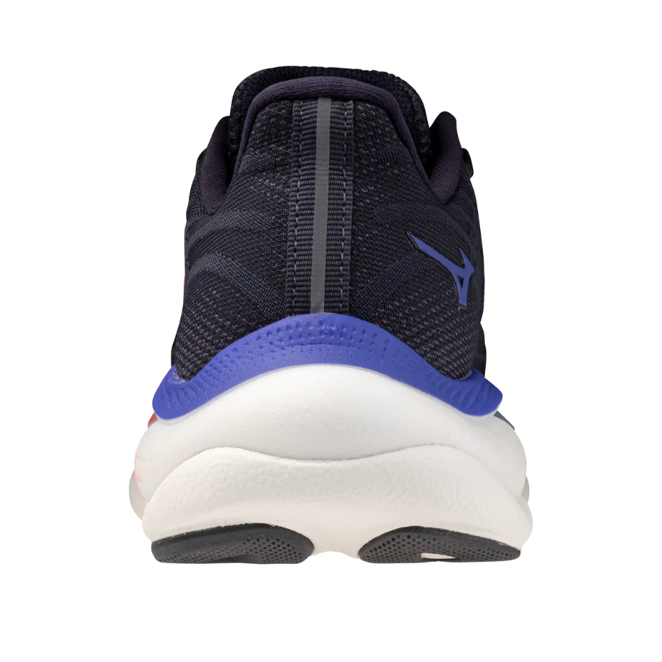 Mizuno Women's Wave Sky 9 Running Shoes in Odyssey Gray/Striking Coral/Iris Bloom AW25 - Image 5