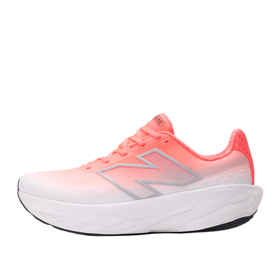 New Balance Men's 1080 V14 Running Shoes in Urgent Red/Rain Cloud/Black AW25 - Image 6