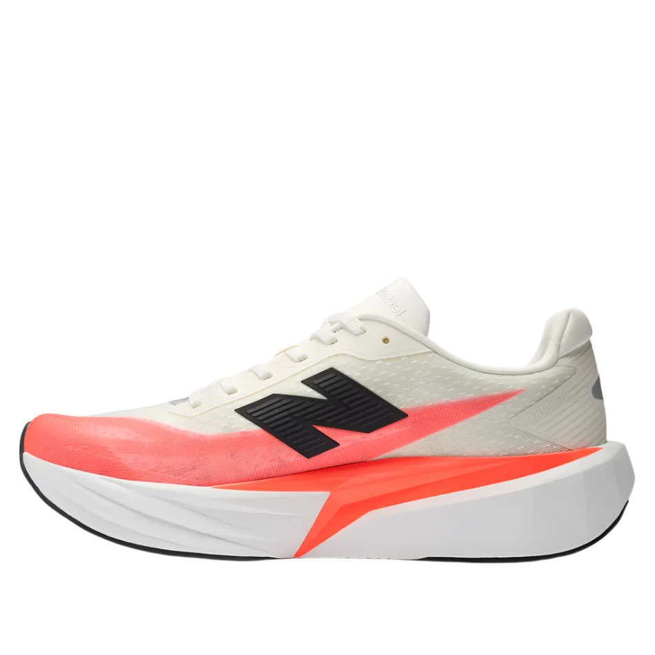 New Balance Men's Fuelcell Rebel v5 Running Shoes in Urgent Red/White/Sea Salt AW25 - Image 6