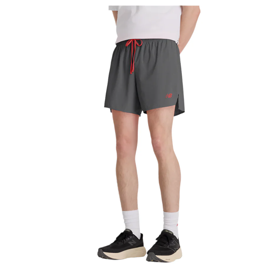 New Balance Men's RC Ultra Light Split Short 5" in Urgent Red AW25 - Image 2