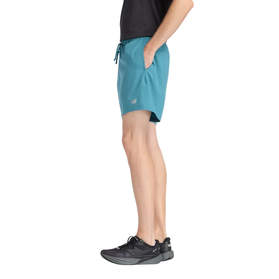 New Balance Men's Sport Essentials Short 5" in Big Teal/Slate Grey SS26 - Image 2