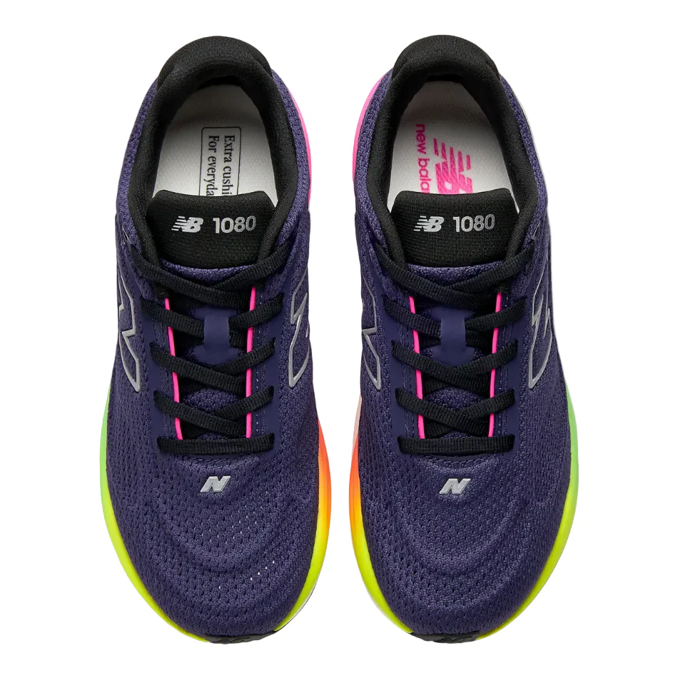 New Balance Women's 1080 v15 Running Shoes in Boysenberry/Alkaline Green SS26 - Image 4