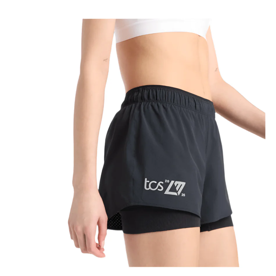 New Balance Women's 3" London Edition RC 2-in-1 Short in Black SS25 - Image 4