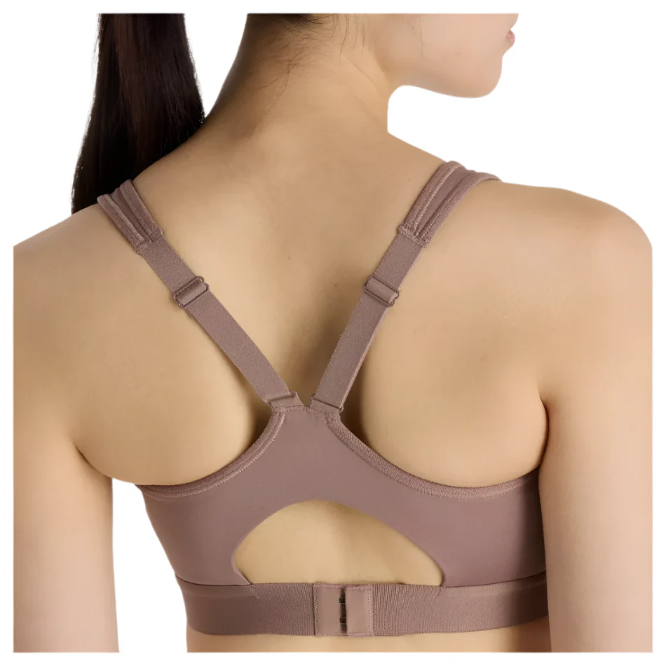New Balance Women's Essential Run Bra in Earth Shadow AW25 - Image 4