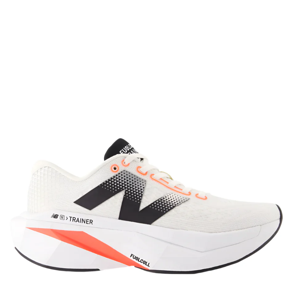 New Balance Women's Fuelcell Supercomp Trainer V3 Running Shoes in Sea Salt/Urgent Red/Black AW25
