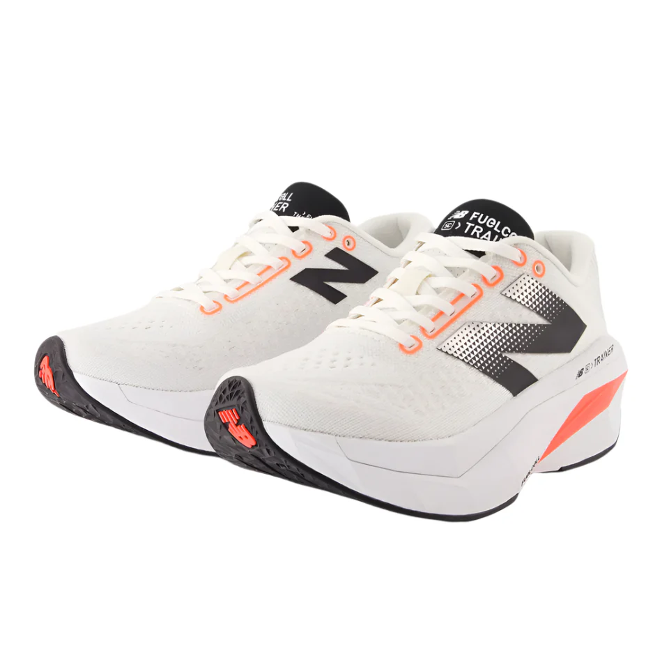 New Balance Women's Fuelcell Supercomp Trainer V3 Running Shoes in Sea Salt/Urgent Red/Black AW25 - Image 4