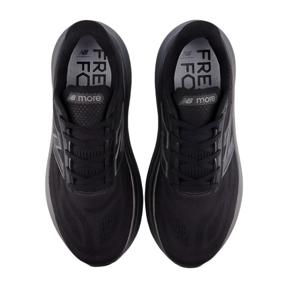 New Balance Men's Fresh Foam X More v6 Running Shoes in Black/Castlerock/Black Metallic AW25 - Image 2