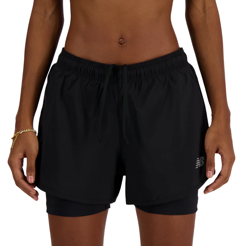 New Balance Women's Sport Essentials 2 in 1 Short 3" in Black SS26 - Image 4