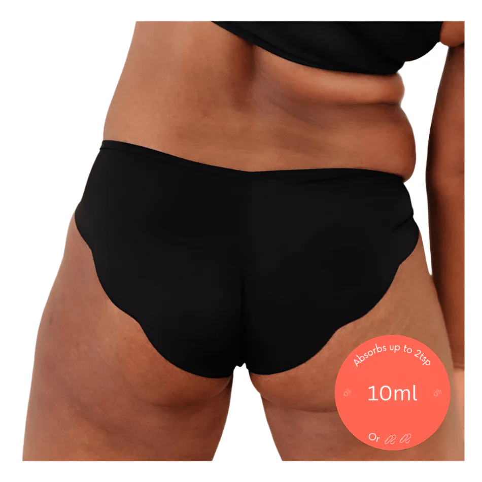 NIXI Body Sarah Sporty Leak Proof Women's Underwear in Black - Image 3