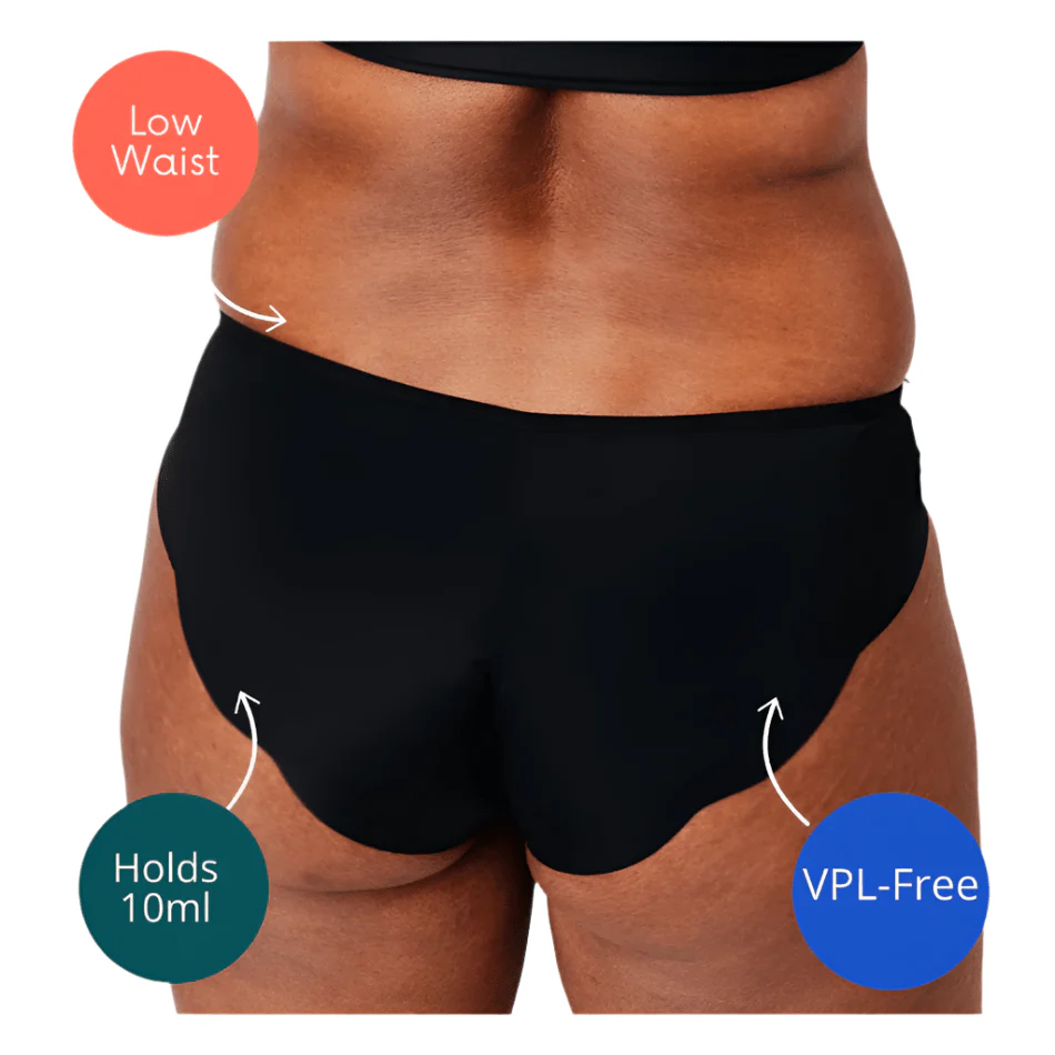 NIXI Body Sarah Sporty Leak Proof Women's Underwear in Black - Image 4