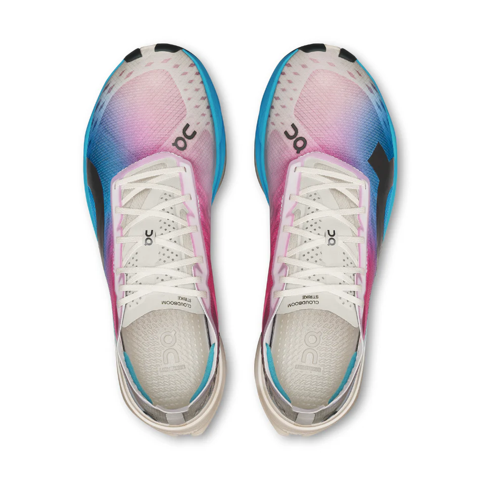 On Men's Cloudboom Strike Running Shoes in White/Horizon AW25 - Image 3