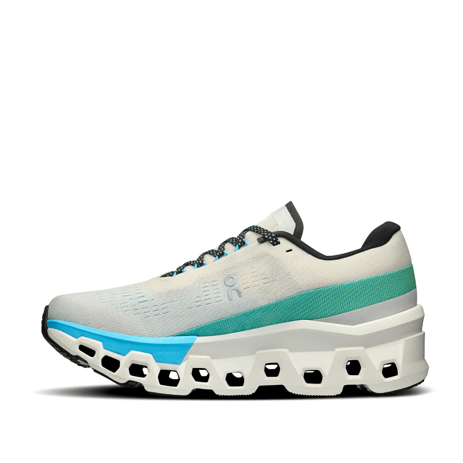 On Women's Cloudmonster 2 Running Shoes in Cream/Horizon SS25 - Image 5