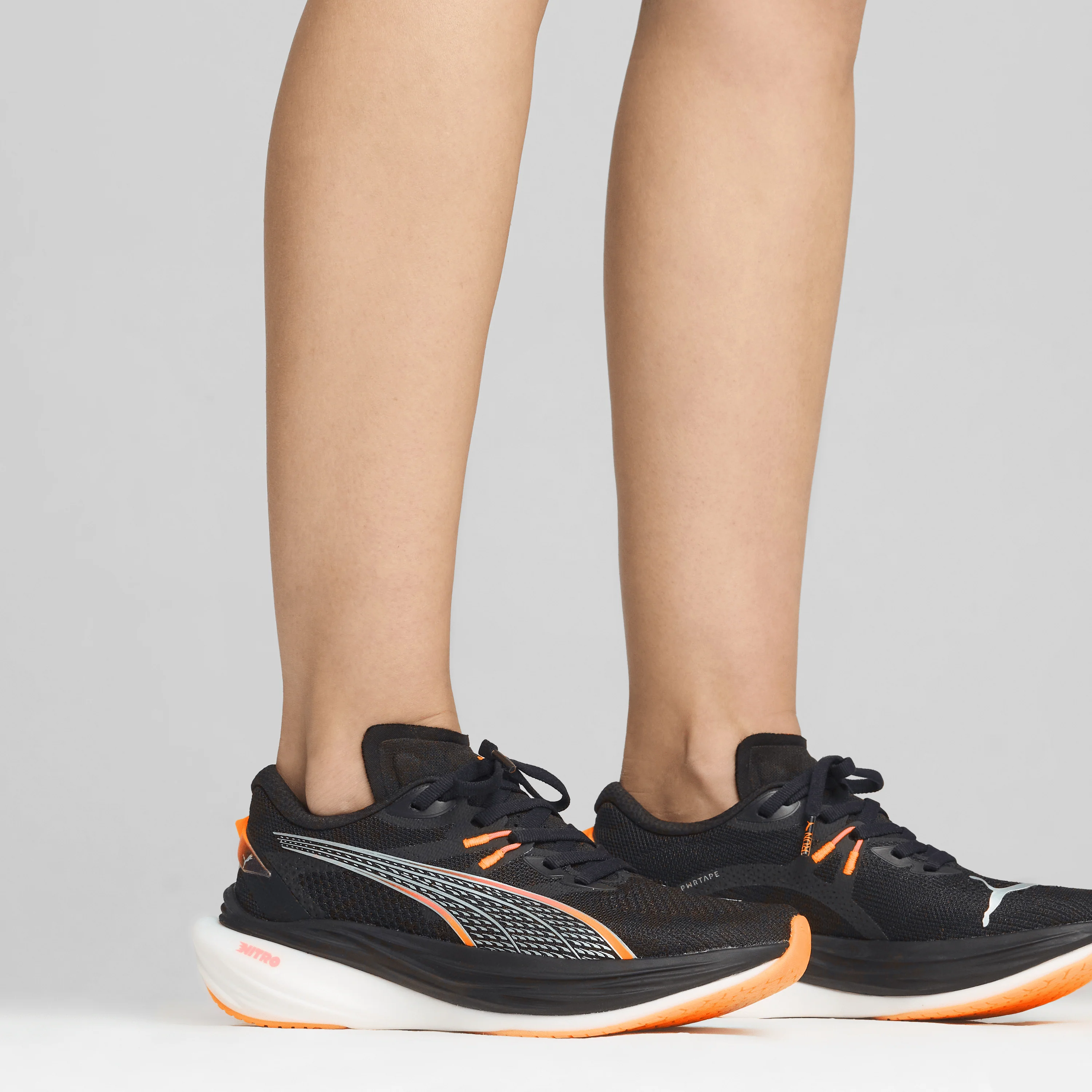 Puma Women's Deviate Nitro 3 Running Shoes in Black/Sunset Glow/Sun Stream AW24 - Image 2