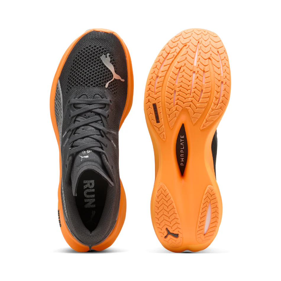 PUMA Men's Deviate NITRO 3 Running Shoes in Dusky Gray/Heat Fire AW25 - Image 2