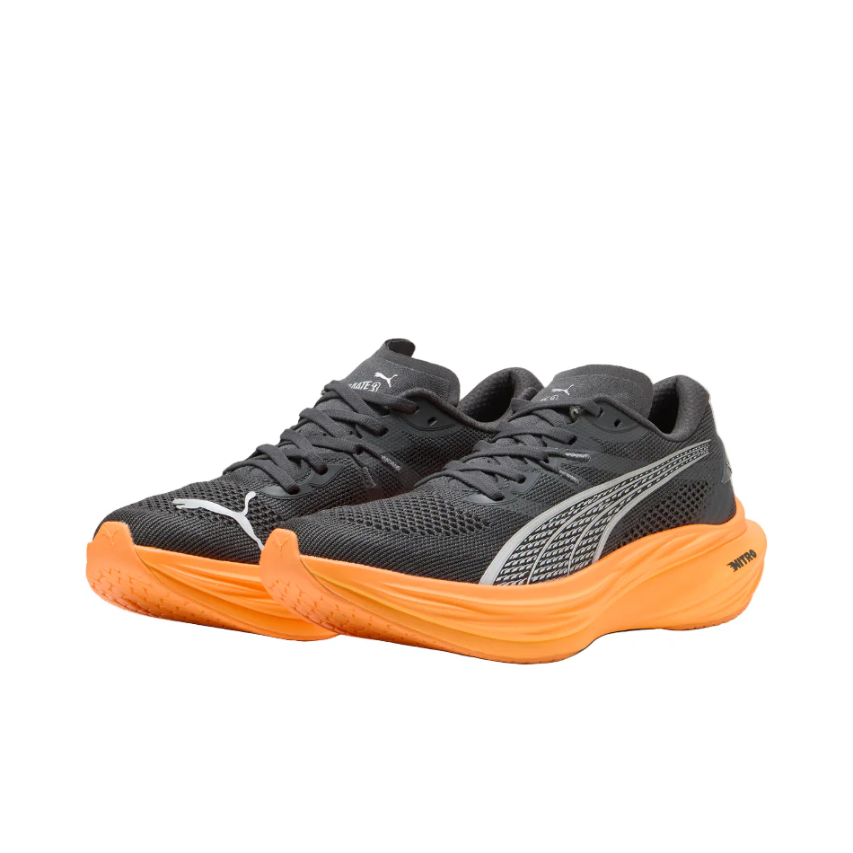 PUMA Men's Deviate NITRO 3 Running Shoes in Dusky Gray/Heat Fire AW25 - Image 3