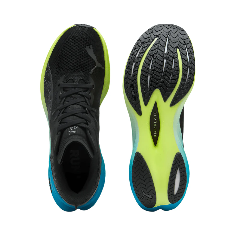 PUMA Men's Deviate NITRO 3 Running Shoes in Puma Black/Speed Blue AW25 - Image 3