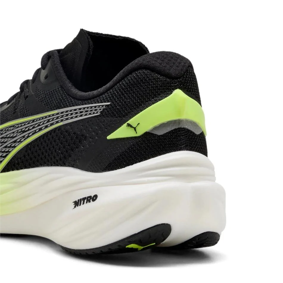 Puma Men's Deviate Nitro 3 Running Shoes in PUMA Black/Yellow Alert SS25 - Image 3