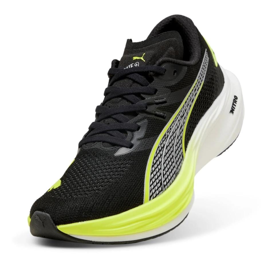 Puma Men's Deviate Nitro 3 Running Shoes in PUMA Black/Yellow Alert SS25 - Image 5